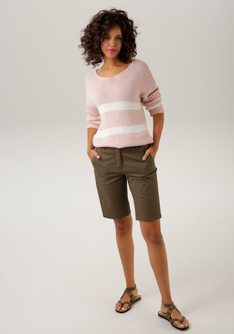 Aniston CASUAL Regular Bermudas 'Corley' in Grün