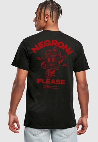 Mister Tee Koszulka 'Negroni Please' w kolorze czarny: przód