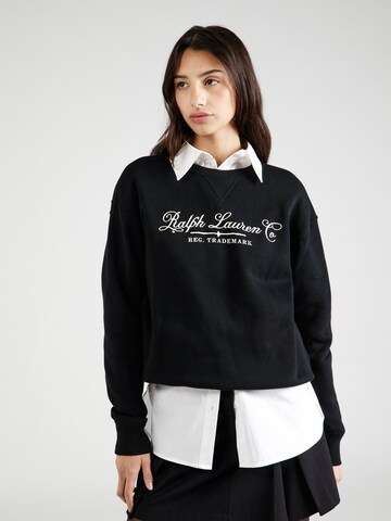 Sweat-shirt Polo Ralph Lauren en noir : devant