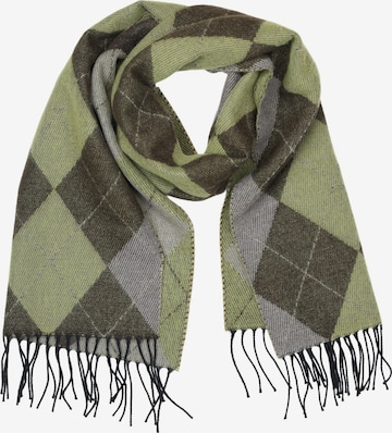 COLLEZIONE ALESSANDRO Scarf 'Argyle' in Green: front