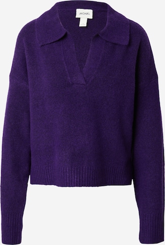 Monki Sweater in Purple: front