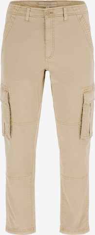GUESS Slimfit Cargohose in Beige: Vorderseite