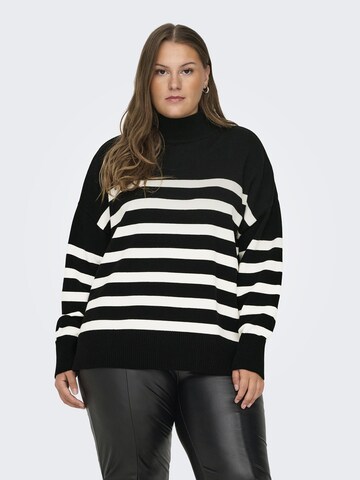 ONLY Carmakoma Pullover 'CARBaria' in Schwarz: Vorderseite
