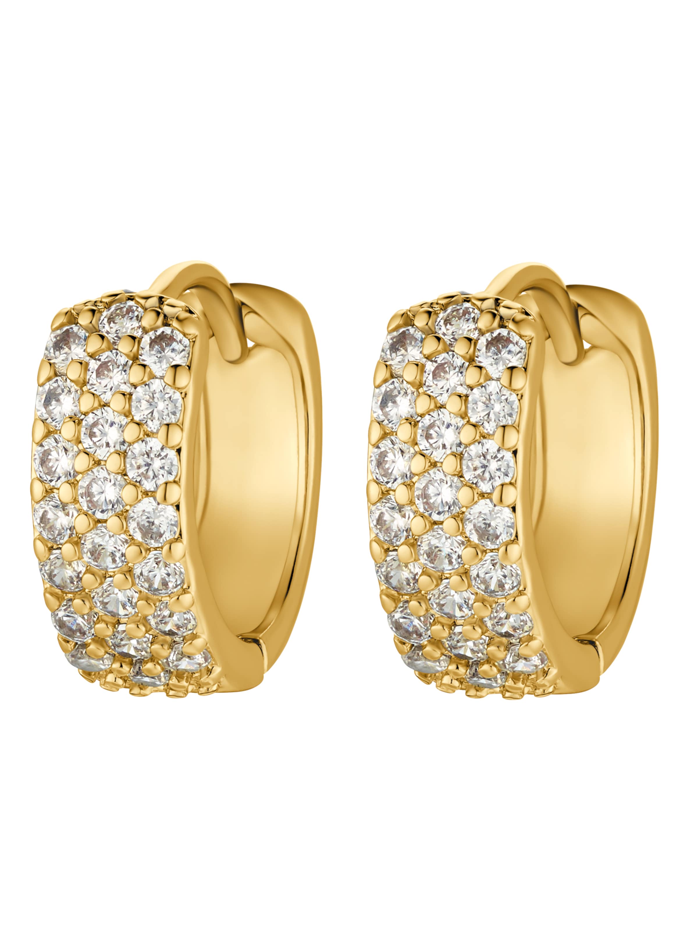 Boucles d'oreilles 'Neo' Heideman en or : devant