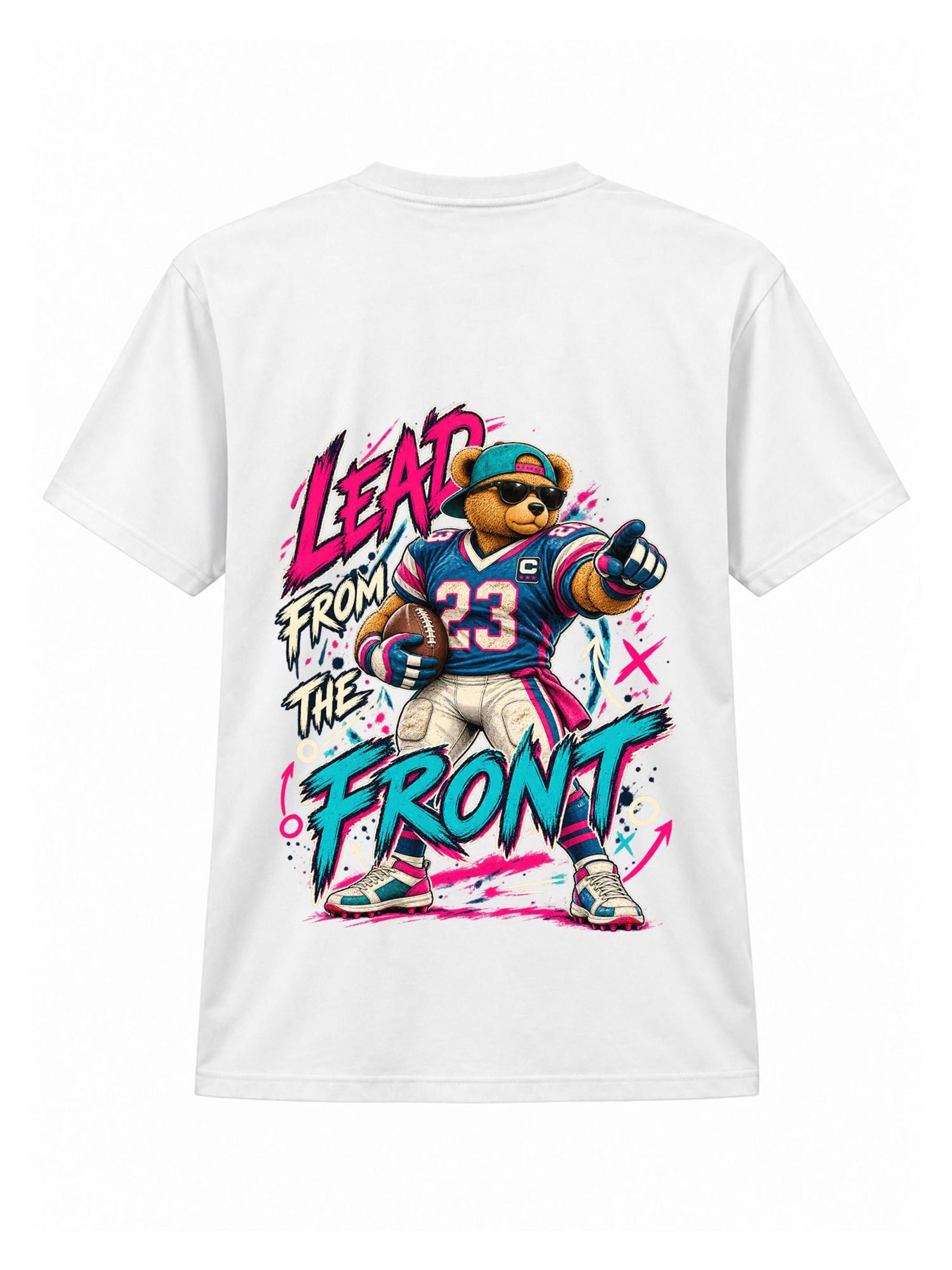 LUNØIR Studio Póló 'TEDDY Football Team' - fehér: elől