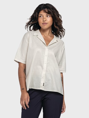 Schöffel Athletic button up shirt ' Urban Blouse Style Kalmen WMS ' in Beige: front