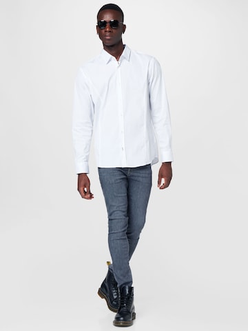 JOOP! Slim fit Button Up Shirt 'Victor' in White