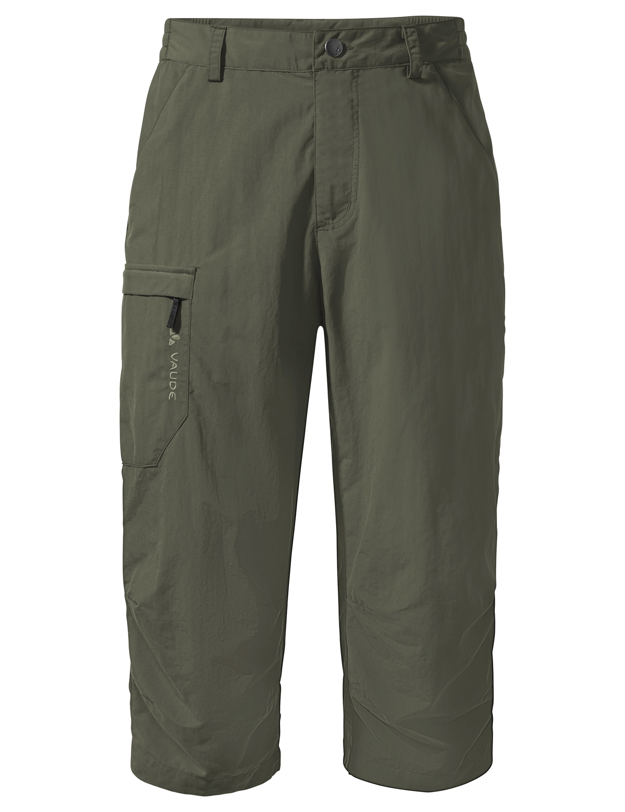 VAUDE Outdoor trousers 'Farley Capri' in Green: front