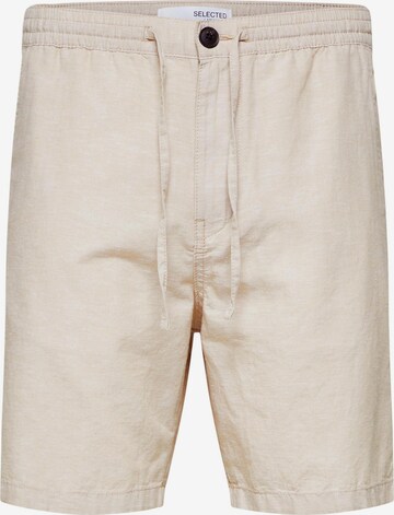 SELECTED HOMME Kalhoty – béžová: přední strana