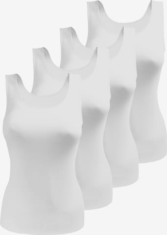 Maillot de corps Yenita en blanc : devant