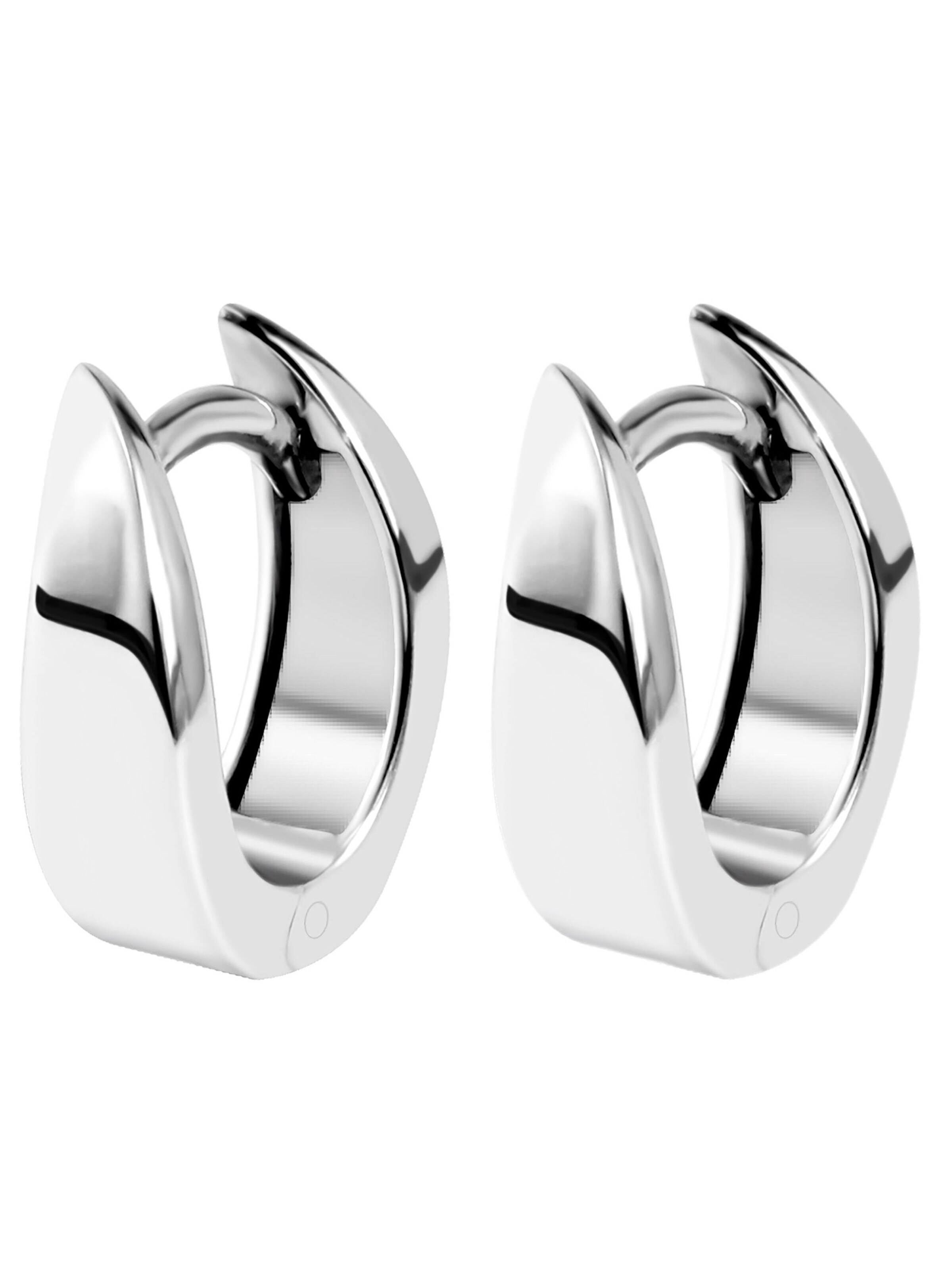 Akzent Earrings '"Allya" aus 925 Sterlingsilber, rhodiniert, langlebig' in Silver