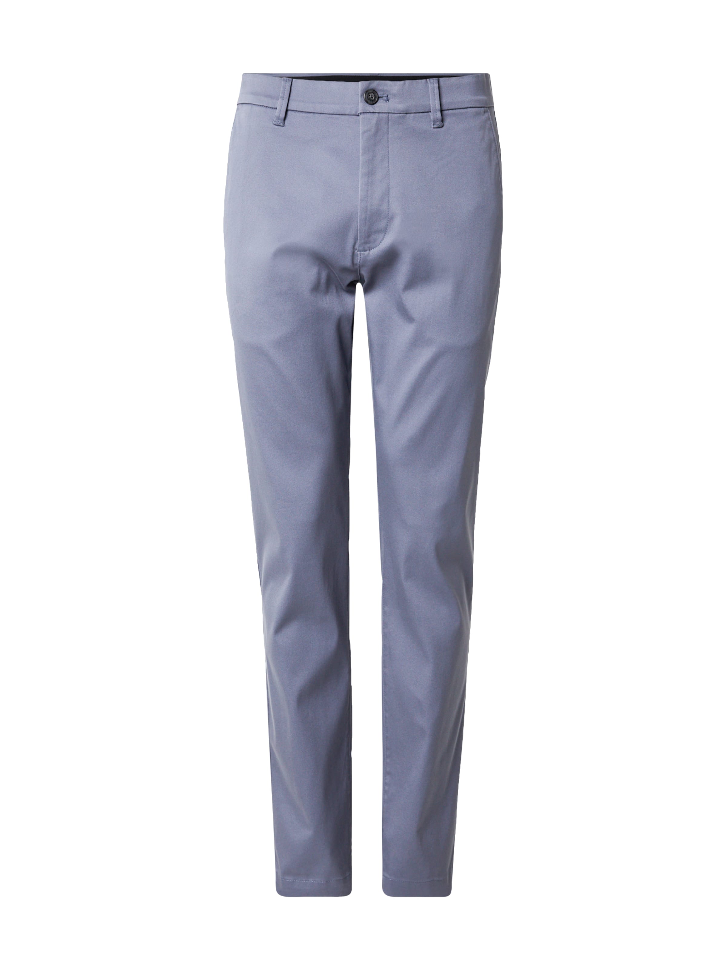 Calvin Klein Normální Chino kalhoty – modrá: přední strana