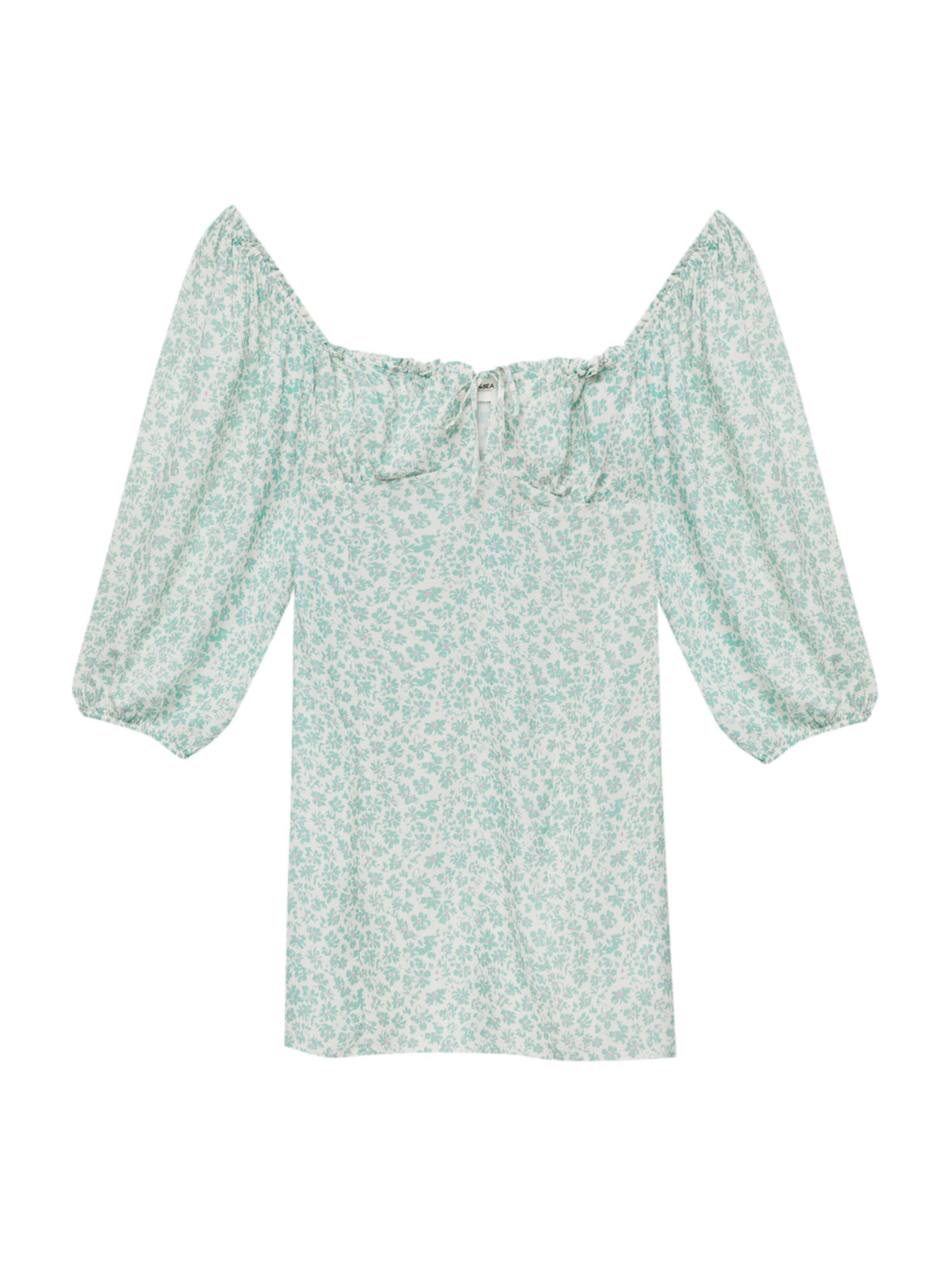 Pull&Bear Kleid in Grün: Vorderseite