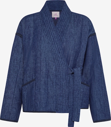 DEHA Kimono in Blau: Vorderseite