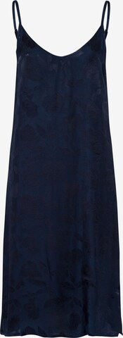 Hanro Nightgown ' Valene ' in Blue: front