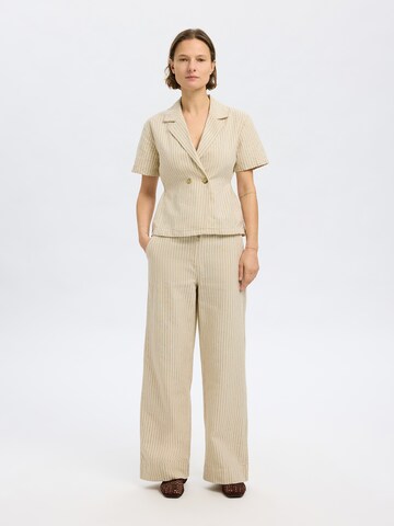 SELECTED FEMME Blouse 'SLFJOHANNE' in Beige