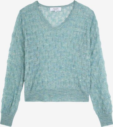 Scalpers Sweater 'Pointelle' in Blue: front