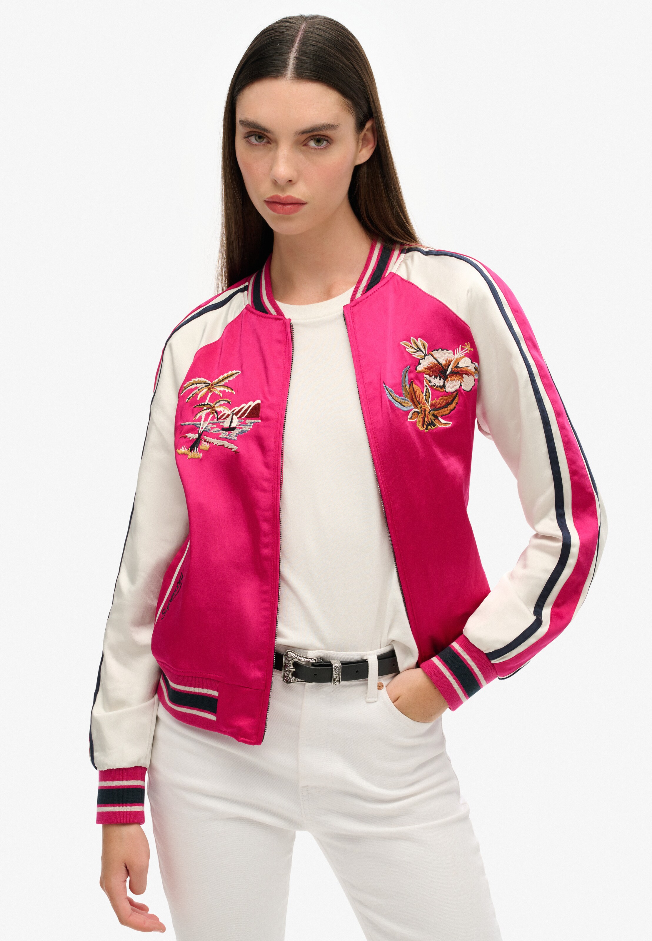 Superdry Tussenjas 'Suikajan' in Roze