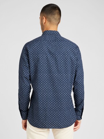 BOSS Regular fit Button Up Shirt 'Remiton' in Blue