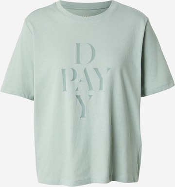 ONLY Тениска 'ONLHAPPY' в зелено: отпред