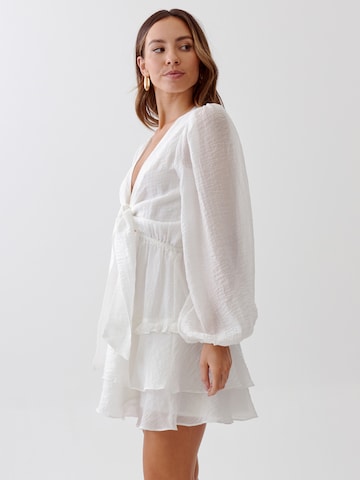 Tussah Dress 'DAVINA' in White
