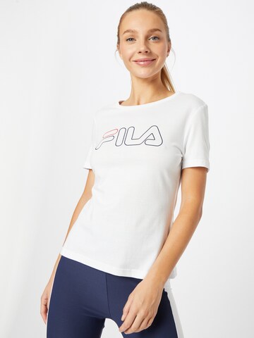 Maglietta 'Ladan' di FILA in bianco: frontale