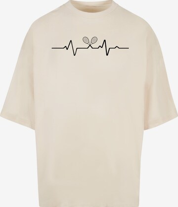 Merchcode T-Shirt 'Tennis Beats' in Weiß: predná strana