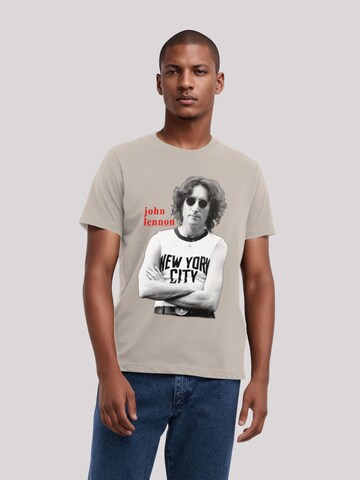 F4NT4STIC Shirt in Beige: voorkant