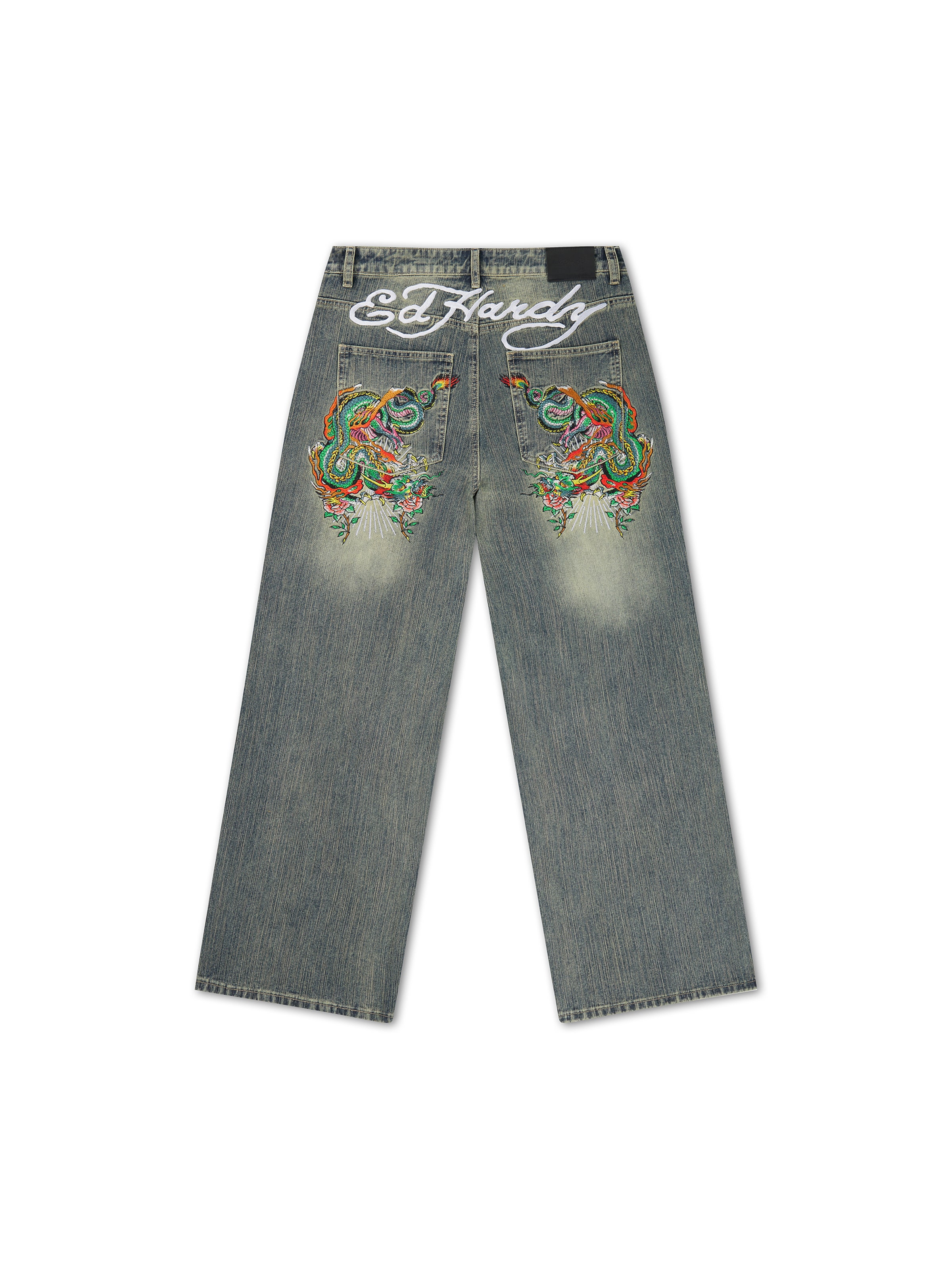 Ed Hardy Loosefit Džíny – modrá