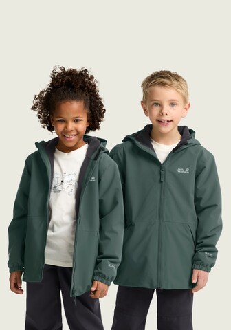 JACK WOLFSKIN Outdoor jacket 'Snow Days' in Green: front