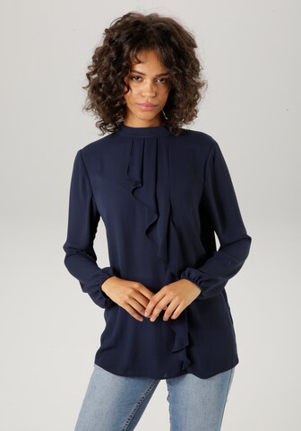 Aniston CASUAL Bluse in Blau: Vorderseite