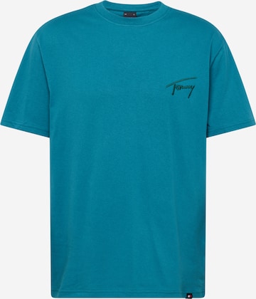 T-Shirt Tommy Jeans en vert : devant