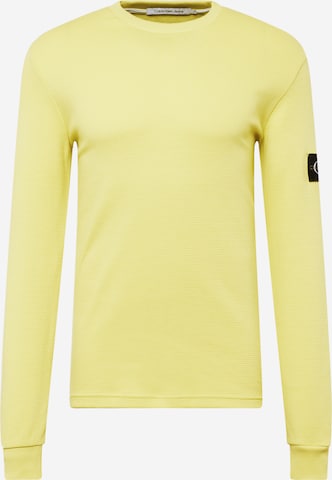 Maglietta di Calvin Klein Jeans in giallo: frontale