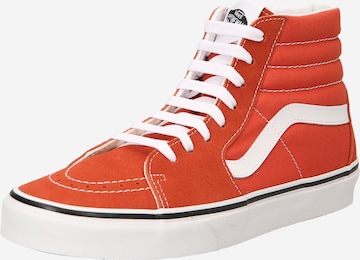 Sneaker alta di VANS in rosso: frontale
