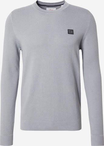 s.Oliver Pullover in Grau: Vorderseite
