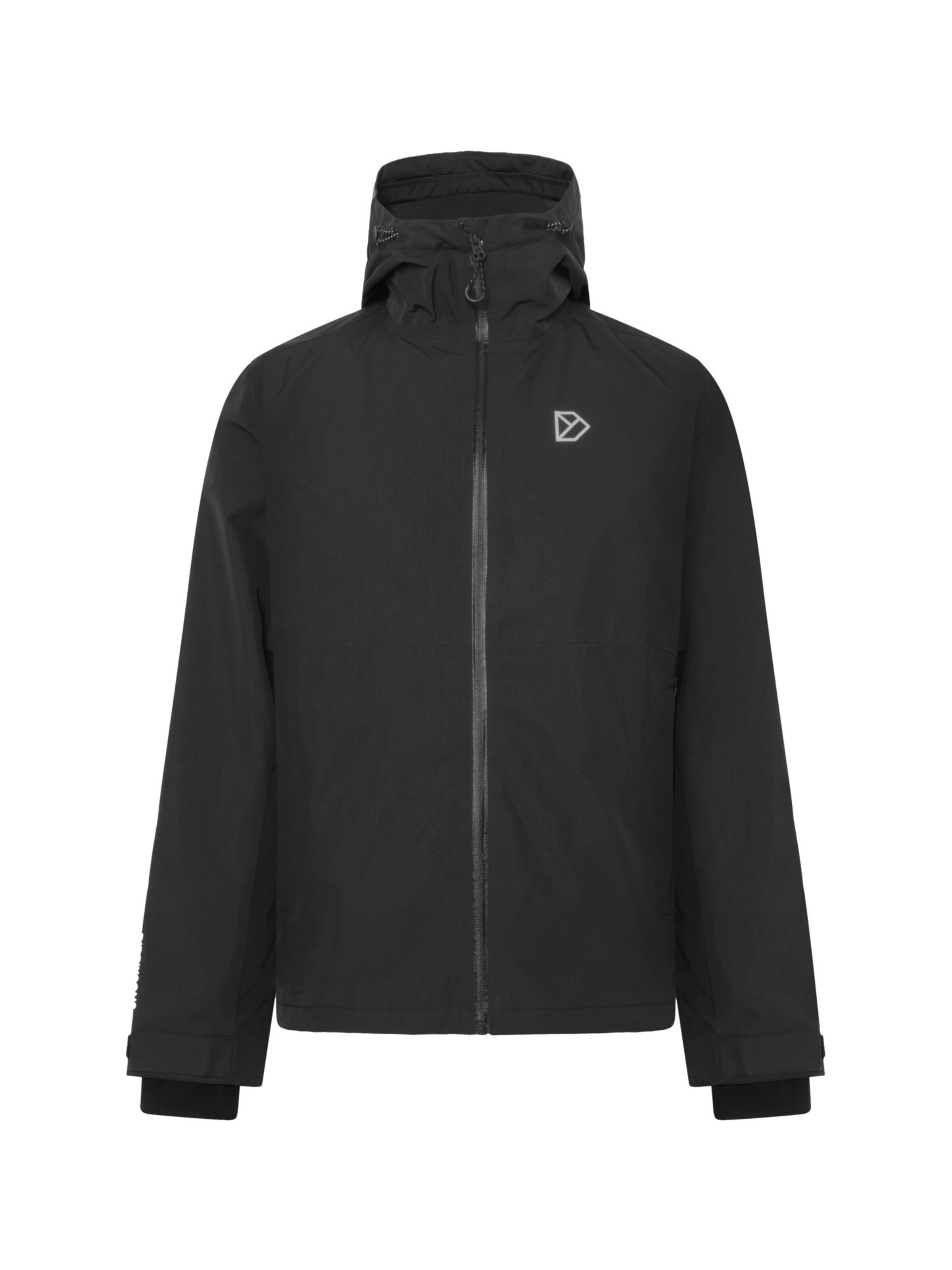 Didriksons Outdoorjas 'Trien' in Zwart: voorkant