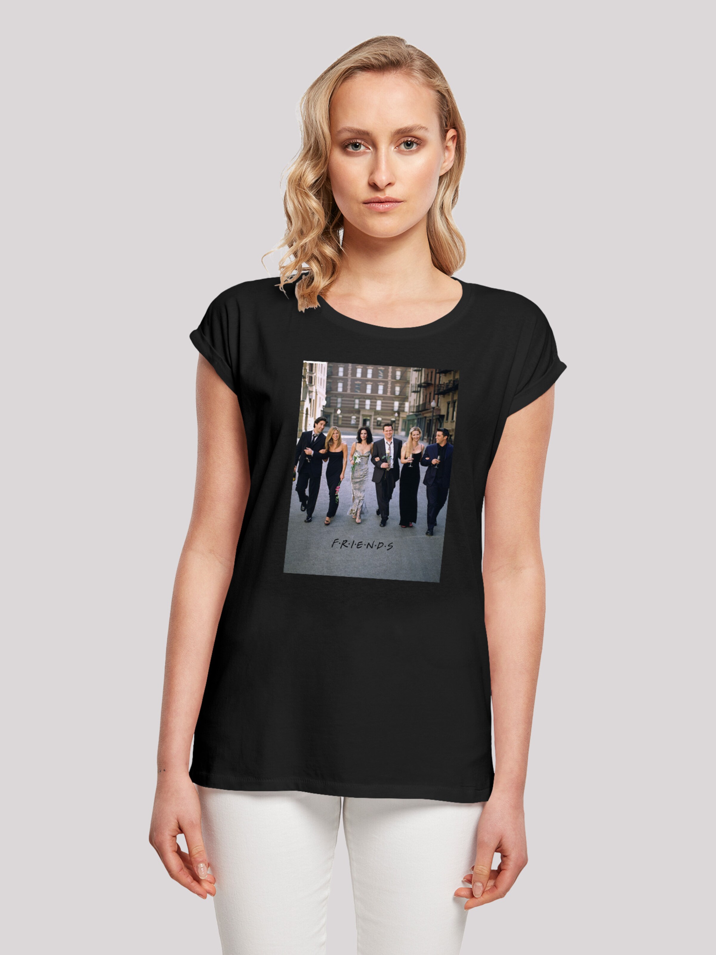 Frauen Shirts & Tops F4NT4STIC Shirt 'FRIENDS' in Schwarz - DG49721