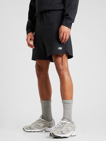 Regular Pantalon de sport new balance en noir : devant