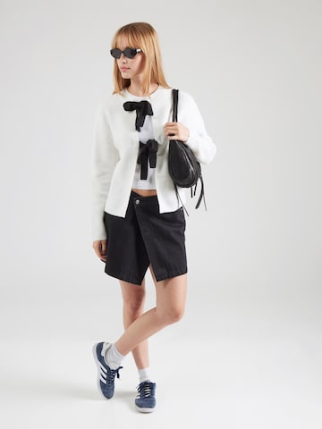 PIECES Knit cardigan 'PCSILLY' in White