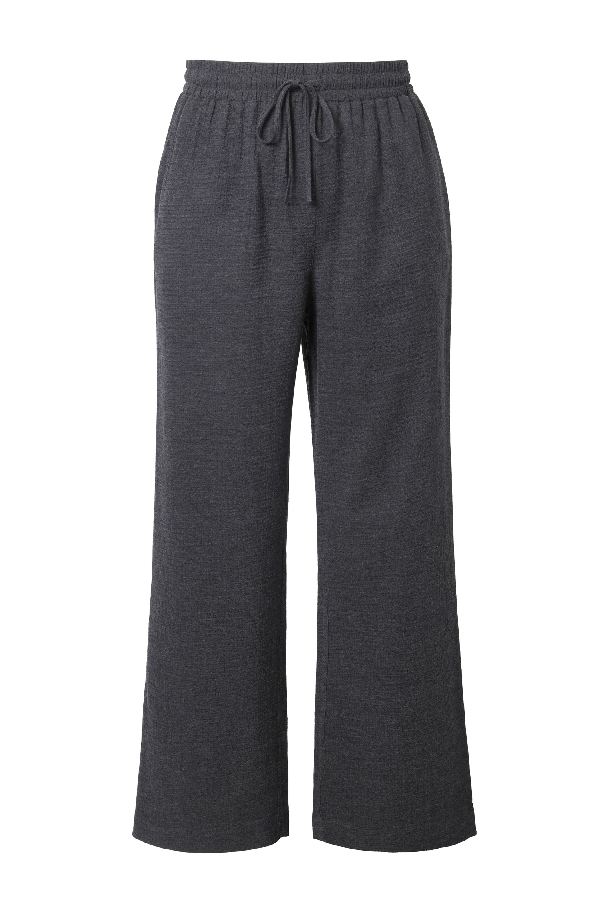 Studio Untold Wide Leg Hose in Grau: Vorderseite