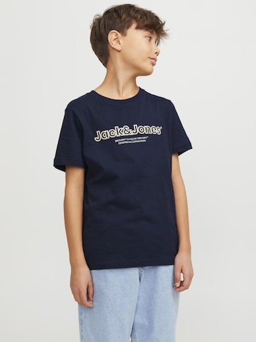 Jack & Jones Junior T-shirt 'LAKEWOOD' i blå: framsida
