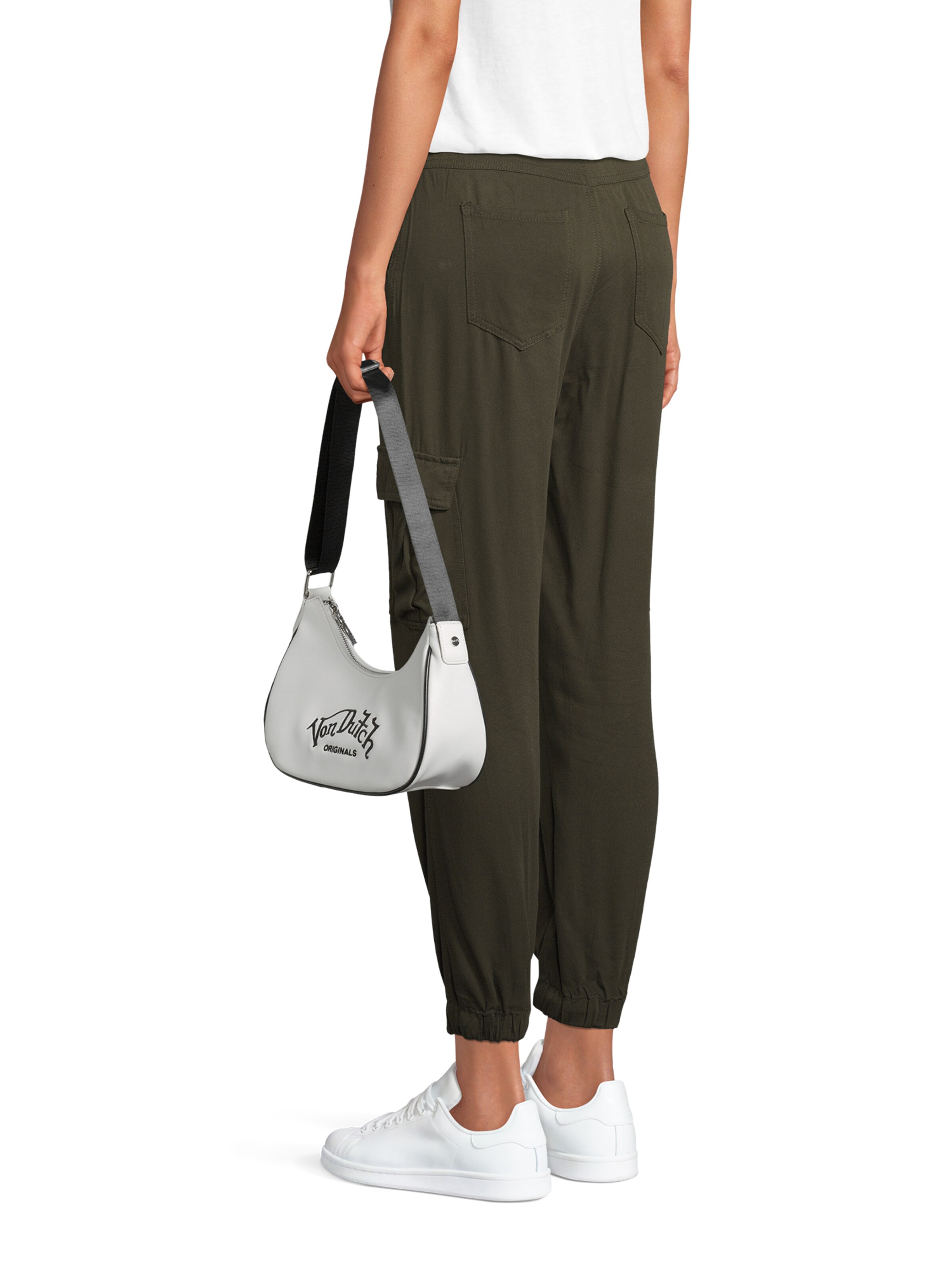 Borsa a spalla 'Amy' di Von Dutch Originals in bianco