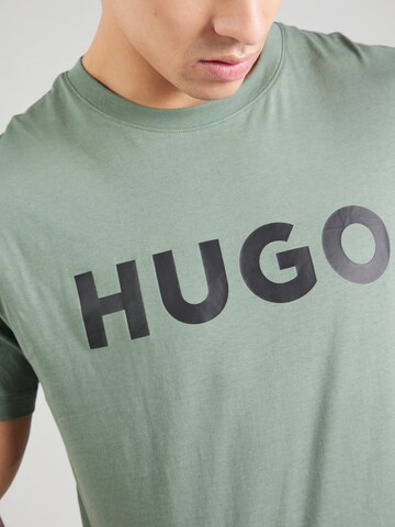 HUGO Μπλουζάκι 'Dulivio' σε πράσινο