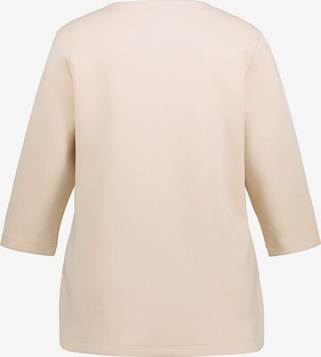 Ulla Popken Sweatshirt in Beige