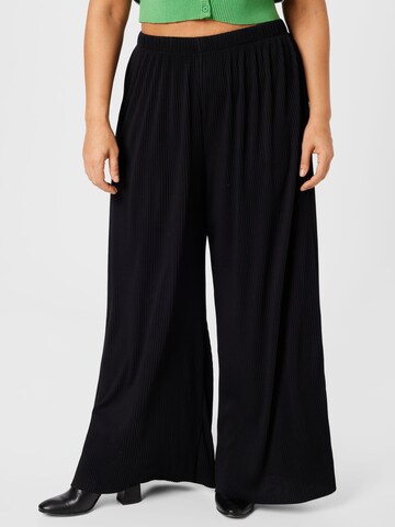 ABOUT YOU Curvy Loose fit Pants 'Dion' in Black: front