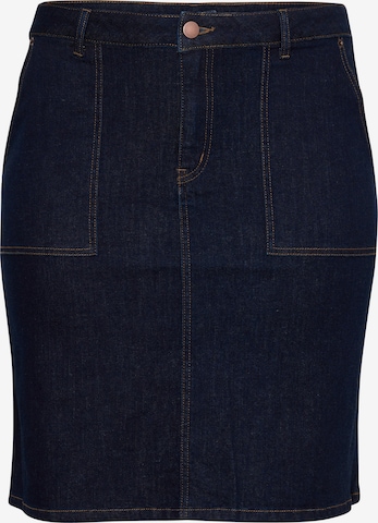 KAFFE CURVE Spódnica 'Milla' w kolorze niebieski: przód