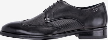 Scarpa stringata 'Piatto Clyde Brogue' di JOOP! in nero: frontale