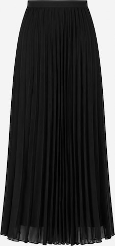 Jupe 'Pleated Chiffon Skirt' Touché Privé en noir : devant
