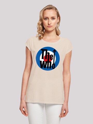 F4NT4STIC Shirt 'The Who Target' in Beige: front
