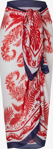 Serviette de plage 'BOTANICAL GARDEN STOLA' Roeckl en rouge : devant